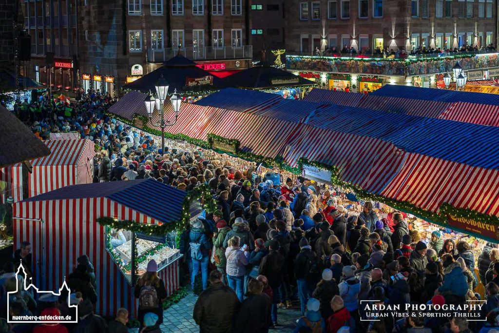 Impressionen des Nürnberger Christkindlesmarkts 2025. Foto: Ardan Füßmann