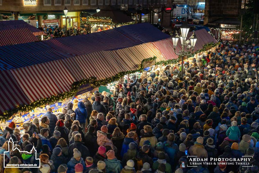 Impressionen des Nürnberger Christkindlesmarkts 2025. Foto: Ardan Füßmann