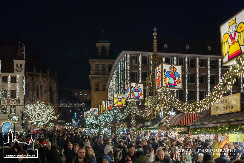 Impressionen des Nürnberger Christkindlesmarkts 2025. Foto: Ardan Füßmann